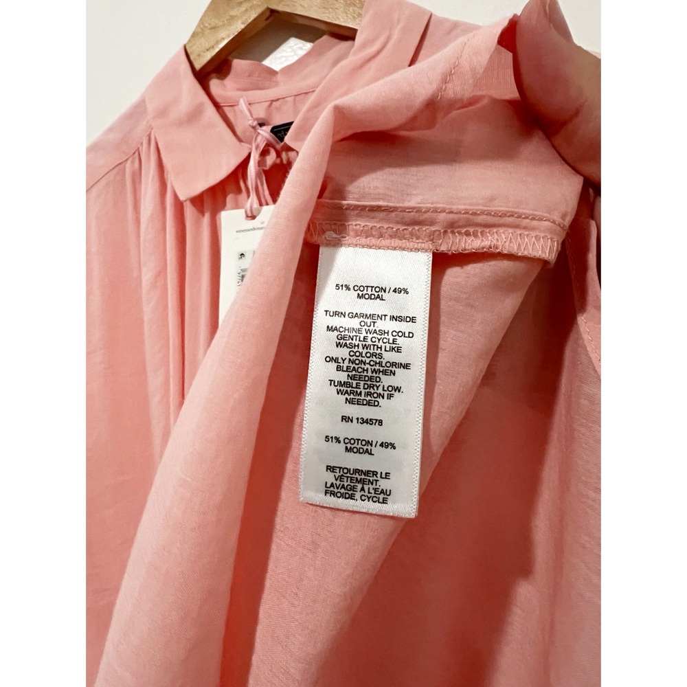 Vineyard Vines Shirt Womens Small Pink Blossom Lightweight Button Down Top New - Picture 6 of 6